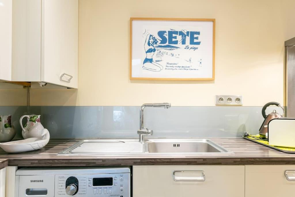 Appartement T4 Centre Ville Séte tout confort 3 chambres Esterno foto